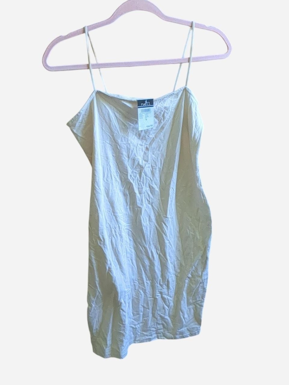 Rue21 Cream Spaghetti Strap Slip Dress